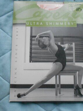 Capezio  Footed Ultra Shimmery Pink Tights- NWT